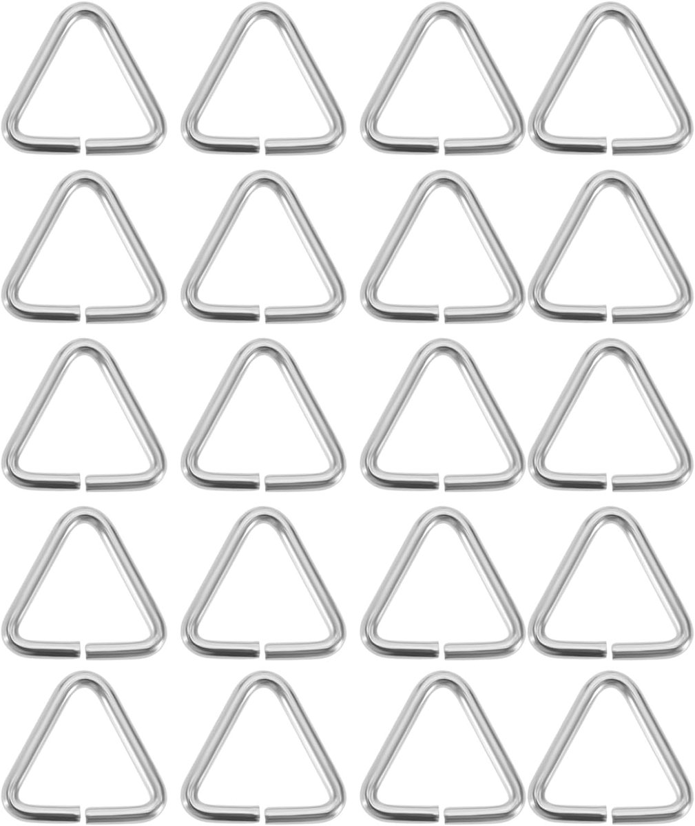 20Pcs Sink Stopper Driehoek Gesp Afvoerplug Ketting Driehoeken Haak Voor Bad Keuken Wastafel Badkamer Wastafels Afvoerstop Ketting Driehoeken Gesp