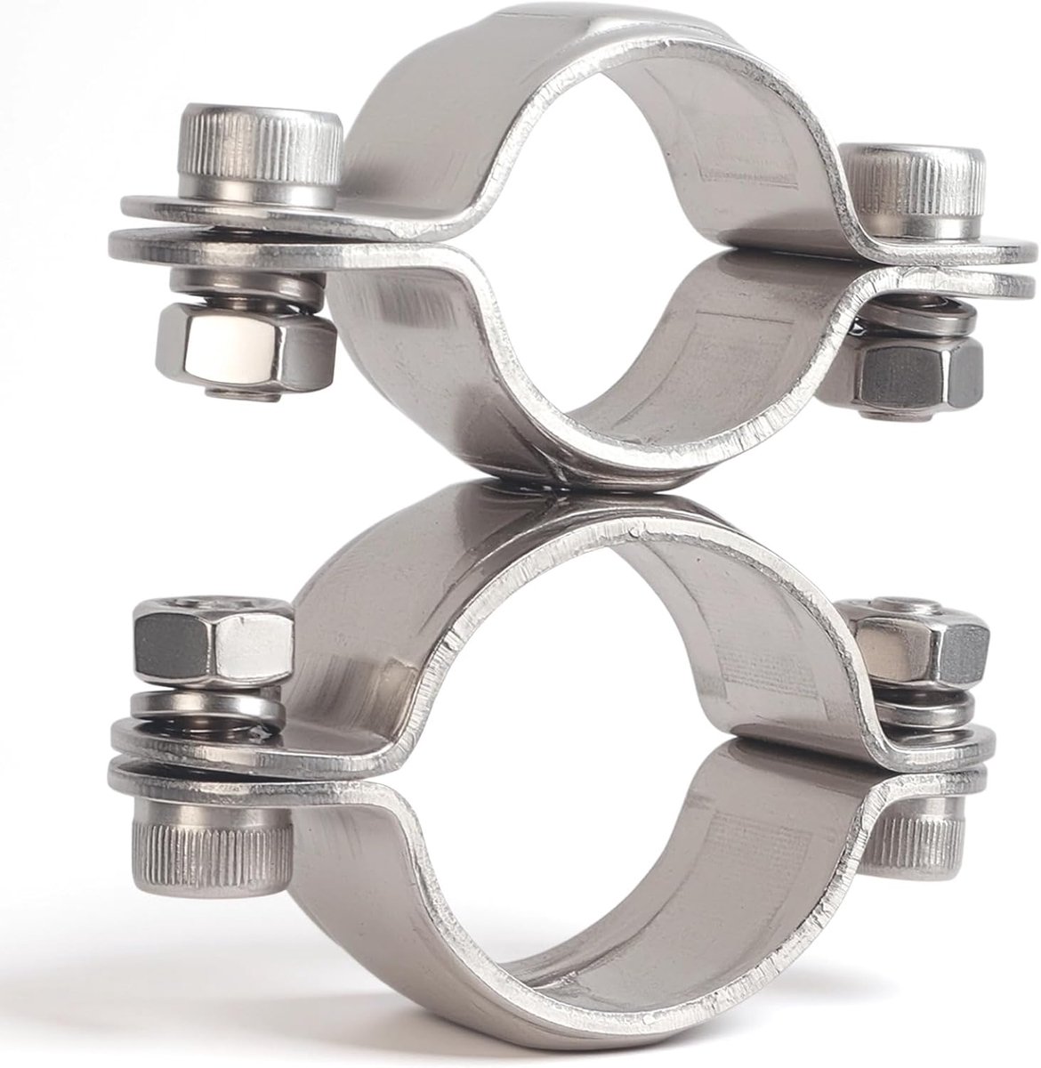staal 316 Swivel Klem, Heavy Duty Handleless Platte Pijp Beugel Klem, Multi Purpose Gemakkelijk Opzetten Swivel Klemmen 0,98 X 3,2 cm voor Jacht