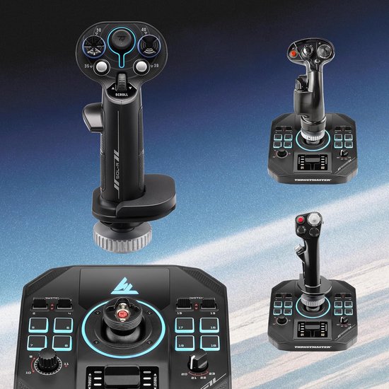 Joystick Voet - Controller Basis - Flightsjim Simulatie - Hall Effect Sensoren - 24 x 29 x 196 cm - Zwart — afbeelding 4