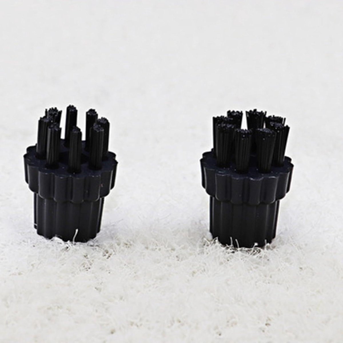 Nylon Borstelkop - Stoomreiniger Accessoires - Hardnekkig Vuil Verwijderen - Eenvoudige Installatie - 2 stuks - Afgebeeld