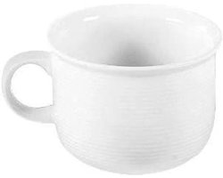 Koffiekop - Porseleinen Kop - Koffie Drinken - Fijne Groefstructuur - 180 ml - Wit
