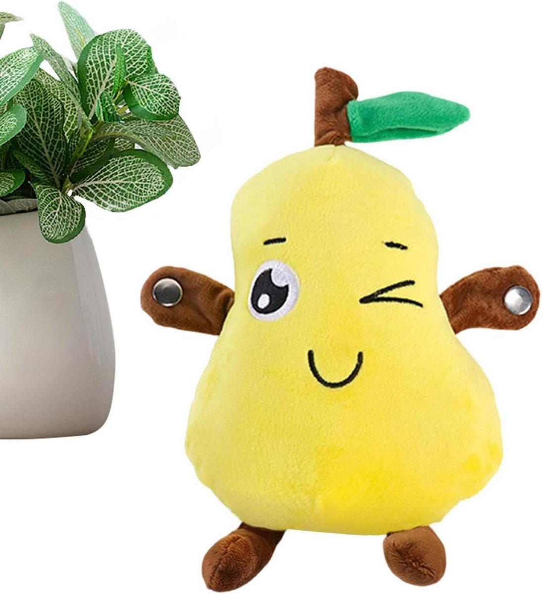 Interactieve Muziek Knuffel - Pluche Speelgoed Muziek - Samen Spelen - Ingebouwde Sensortechnologie - 28 cm - Geel