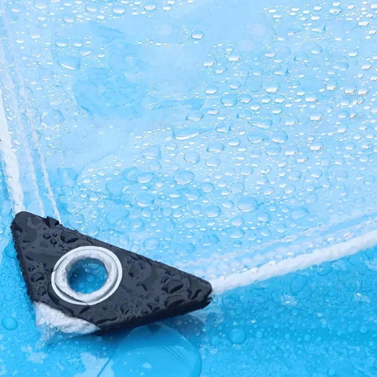 Transparante Afdekzeil - Waterdicht PVC - Buiten Beschermen - Versterkte Randen - 1x1.8m - Helder
