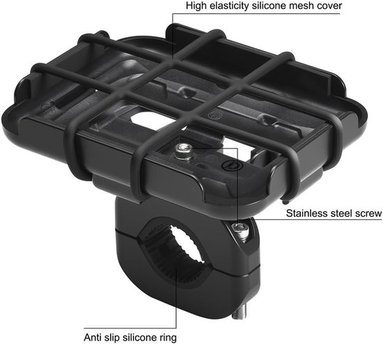 Speaker Houder - Draagbare Mount - Muziek Onderweg - Verstelbare Buisklem - 70-200mm - Zwart — afbeelding 3