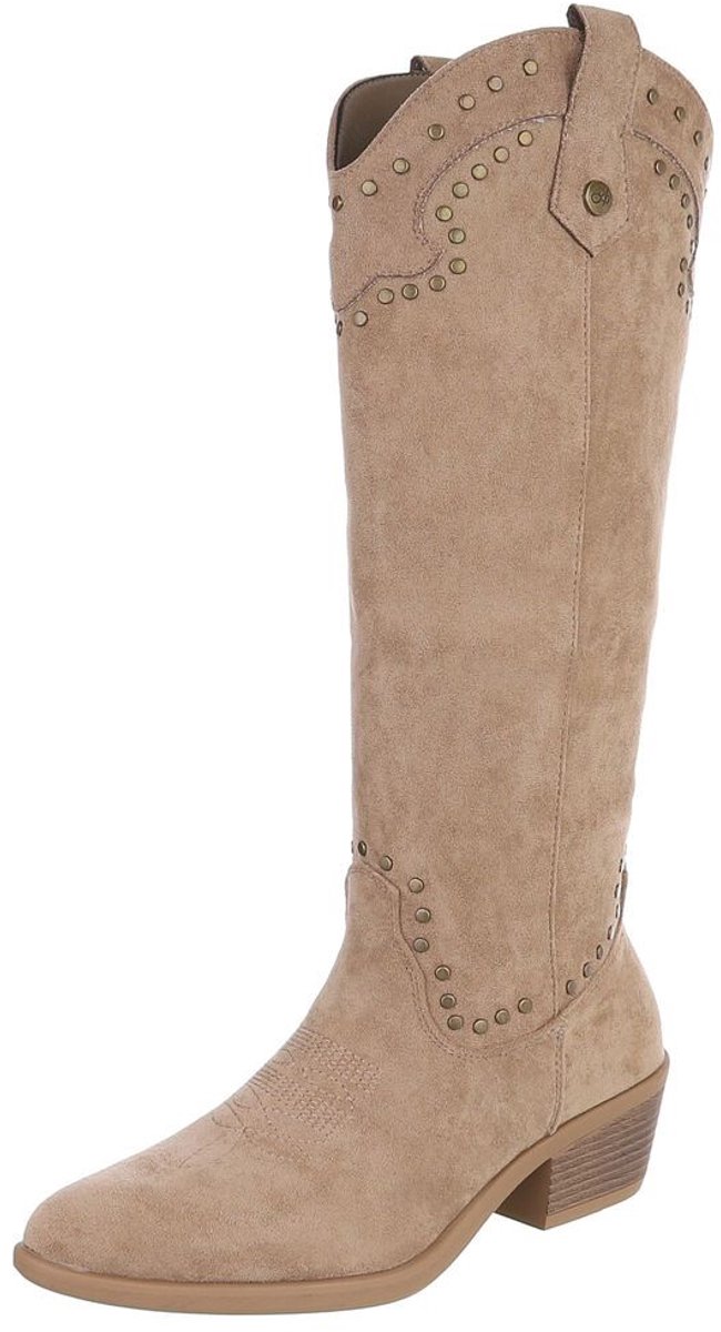 Hoge laars - sierdetails - dames Mt:36