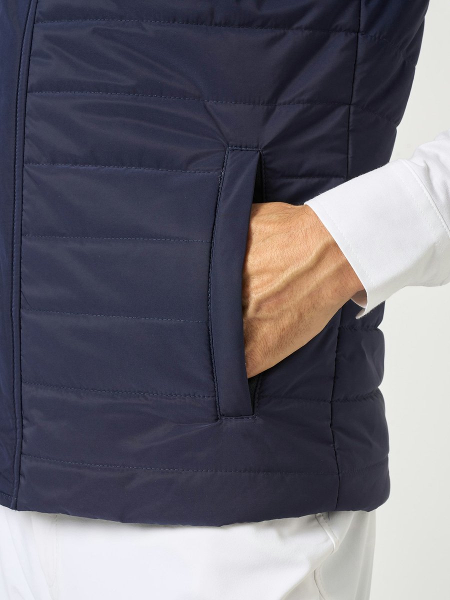 PS of Sweden SS25 Heren Quilted Bodywarmer Patrick Blauw