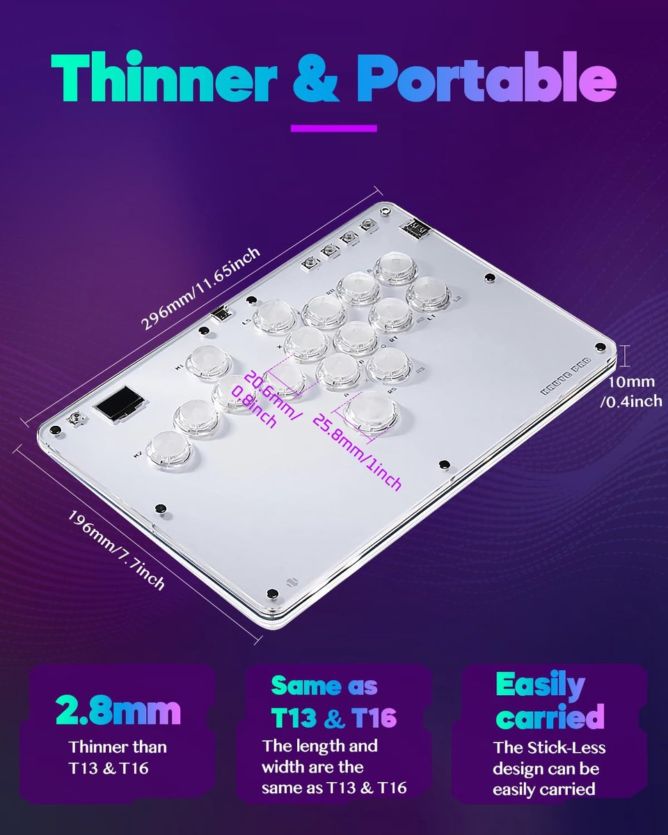 SnelShoppen - Arcade Stick R16 voor Gaming - Sehawei Haute 42 Arcade-controller met Alle Knoppen - Perfect voor Feestjes en Gaming Avonden