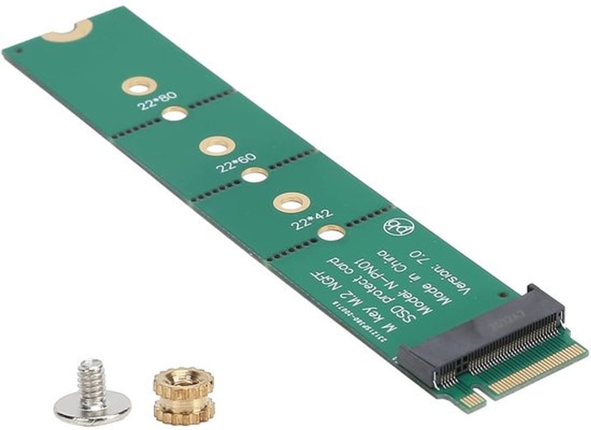 Dailygoods - M.2-adapter - M-sleutel - Professionele bescherming - Compact formaat - SSD-adapter - Geschikt voor testdoeleinden - model