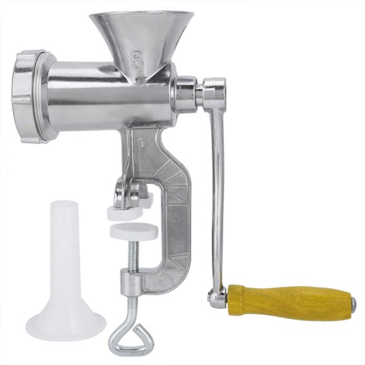 Worstvuller Handmatig - Vleesmolen - Kruidenslijpmachine - Aluminiumlegering - 13x22cm - 573g