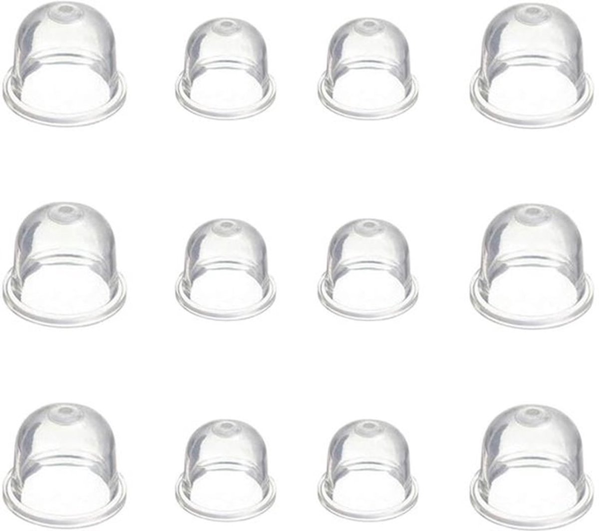 MTTProducts - Brandstofpomp - Universeel - 12PCS - Transparant - Brandstofprimer - Geschikt voor kettingzagen en grasmaaiers - 19mm en 22mm