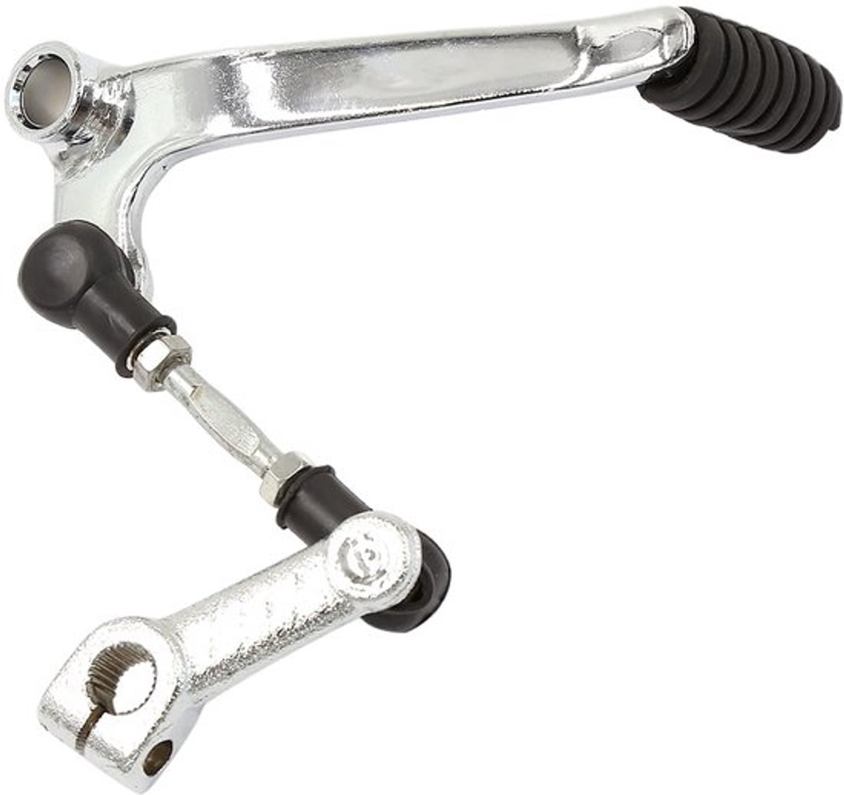 Versnellingshendel 26 cm - Aankleedkussen - Pedaal - Metaal - Zilverkleurig - Duurzaam materiaal