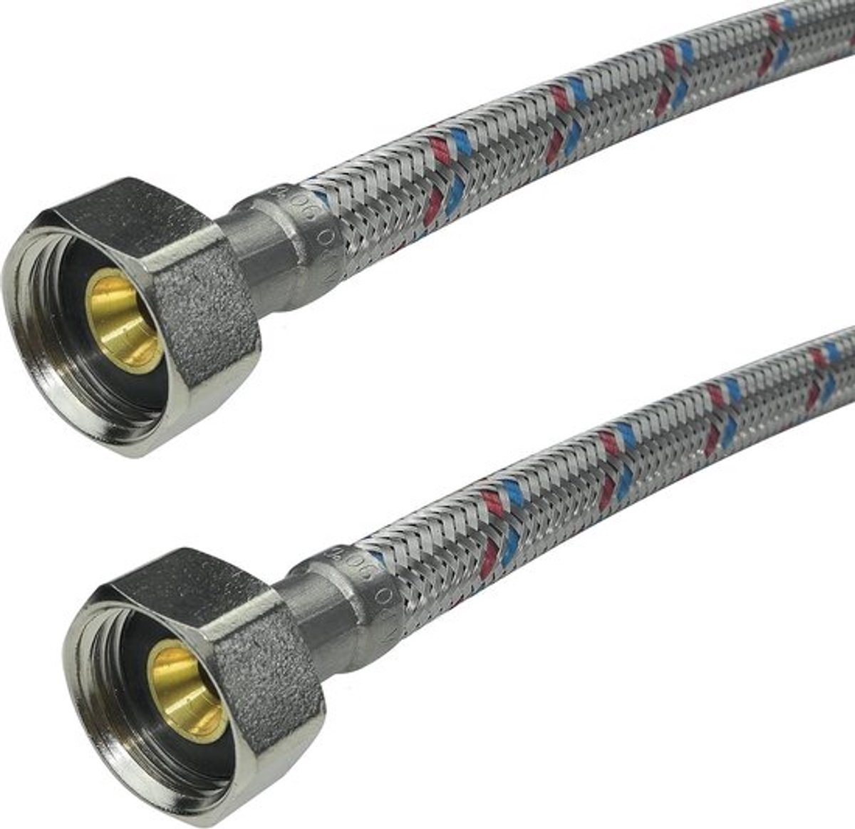 Set van 2 Flexibele aansluitleidingen 400mm voor sanitaire mengkraan keuken badkamer - Installatie accessoires - Kwalitatief materiaal