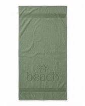 Zohome Strandlaken Turtle Beach - 100x200 cm - 100% Katoen - Green - Badlaken - Strandlaken - Strandhanddoek