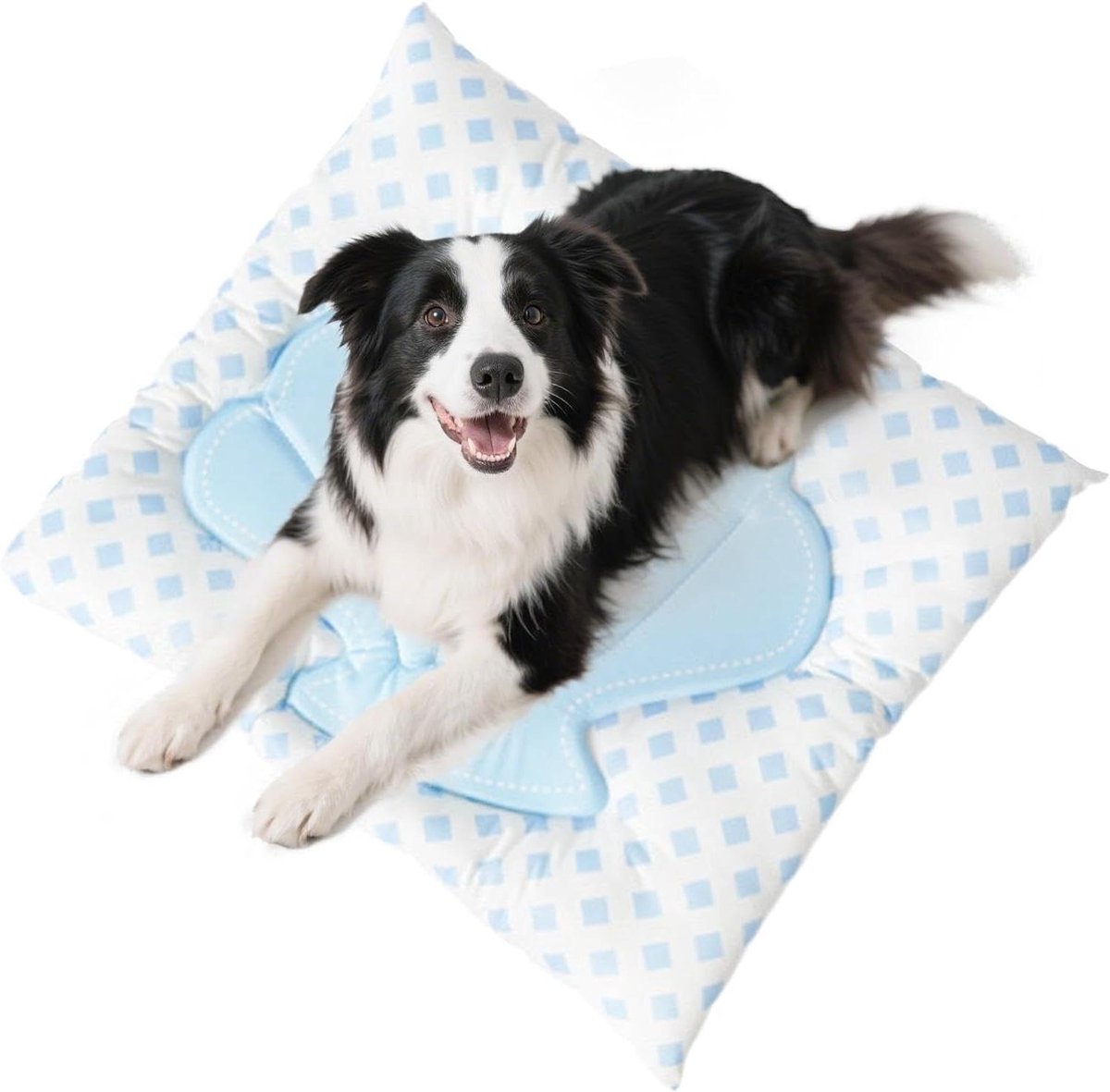 Koelmat Huisdieren - Speelmat Zomer - Comfort Buiten - Schelpvorm Ontwerp - 55 x 47 cm - Blauw