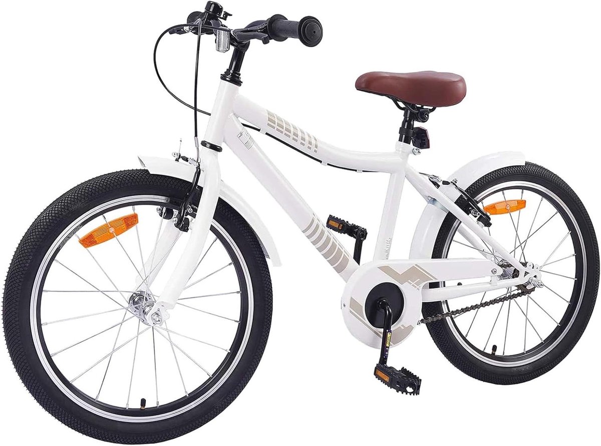 Kinderfiets sfiets sfiets Buiten Spelen Traploos Verstelbaar 20 inch Wit