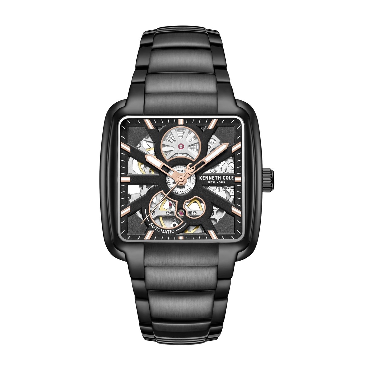 Kenneth Cole KCWGY0080603 - Horloge - Roestvrij staal - Zwart - 40 mm