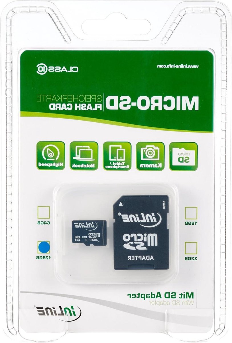 Geheugenkaart - SD kaart - Opslag Uitbreiden - Ultra HD Snelheid - 128 GB - Zwart