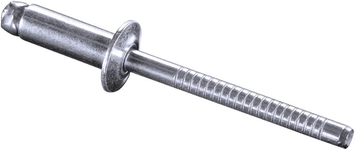 Blindklinknagels Platte Kop - Popnagels RVS - Metaal Verbindingen - Roestvrij Staal A2 - 4.8 x 20 mm - Zilverkleurig