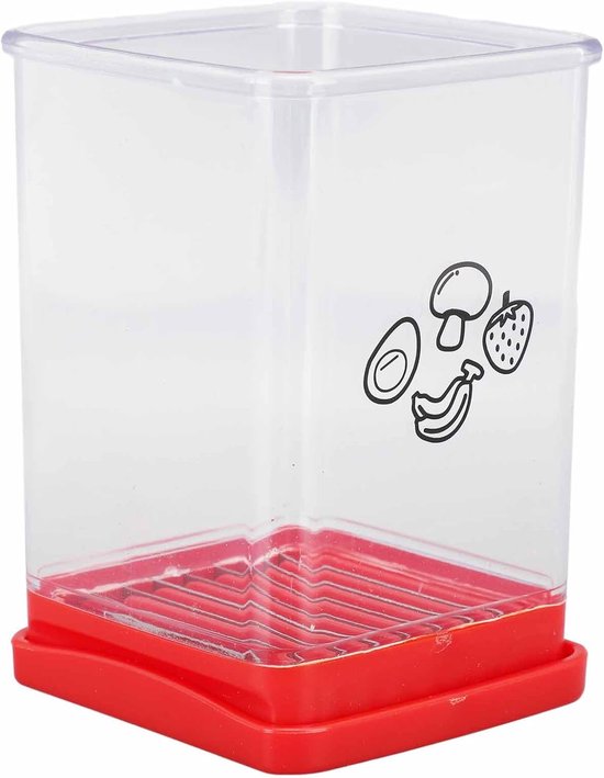 Keuken Snijmachine - Groente Hakker - Snel Groente Snijden - Uniek Duwbord Mechanisme - 12 x 8 x 8 cm — afbeelding 4