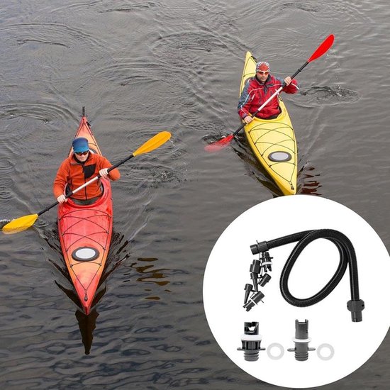 Adapter Pomp Paddleboard - Opblaasgereedschap Surfplank - Outdoor Avonturen - Lichtgewicht Compact Ontwerp - 7-delige set - Niet gespecificeerd — afbeelding 3