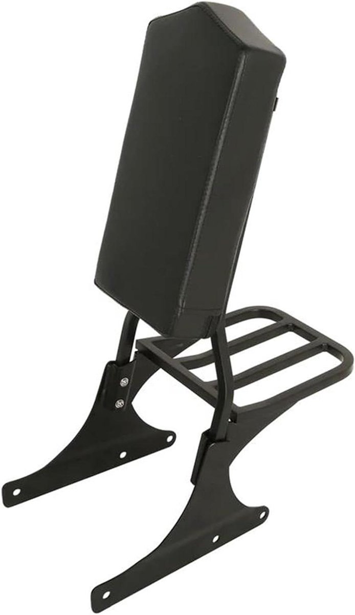 Motor Rugleuning - Passagierssteun Bagagerek - Comfortabel Rijden - Met Geïntegreerd Bagagerek - 24.41 Inch Hoog - Zwart