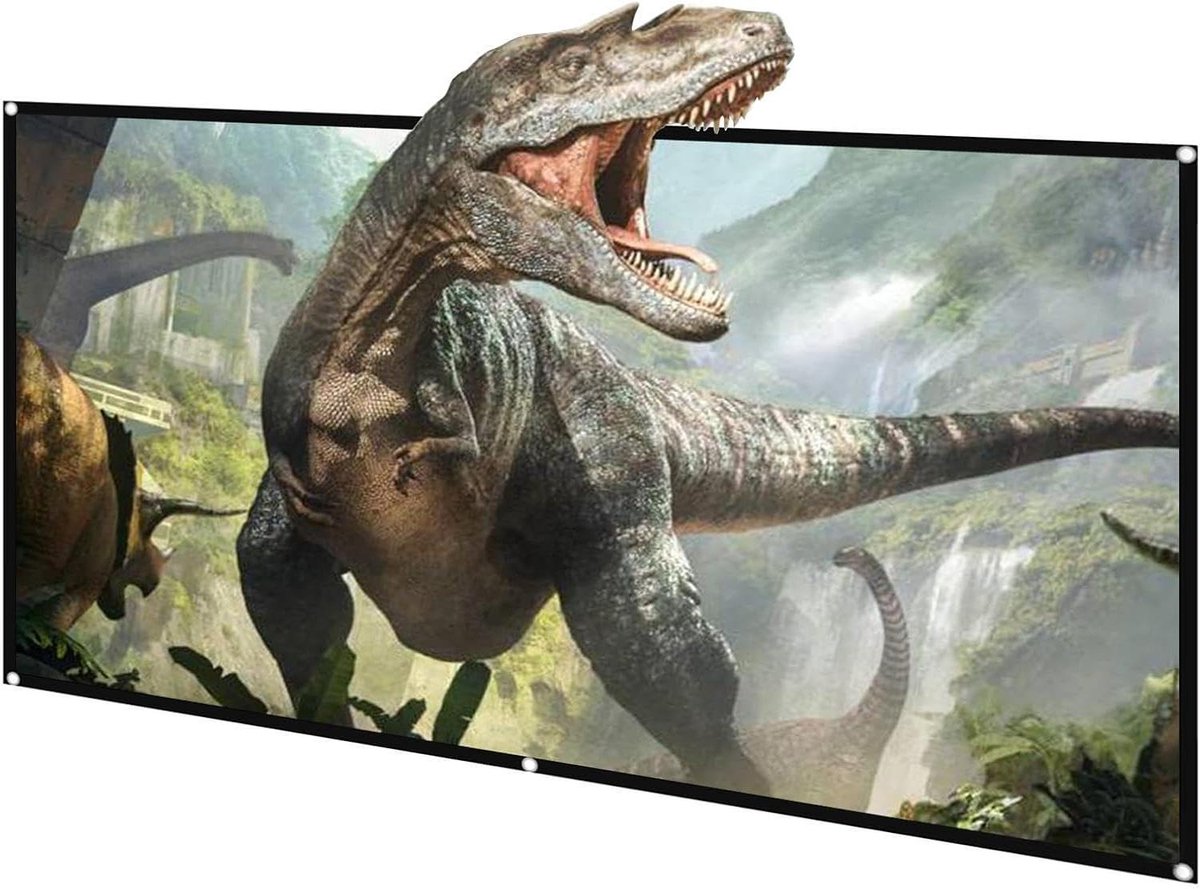 Projectiescherm - Projector scherm - Thuisbioscoop films - Anti-licht materiaal - 130 inch diagonaal - Bruin