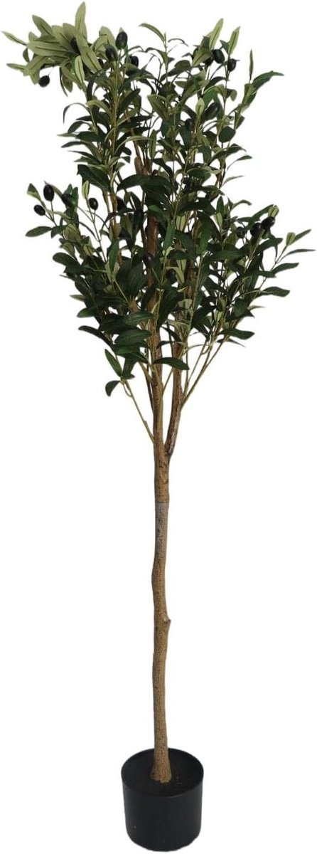 Kunst Olijfboom - Neppe Olijfboom - Binnen Decoratie - Natuurlijk Uiterlijk - 180 cm - Groen