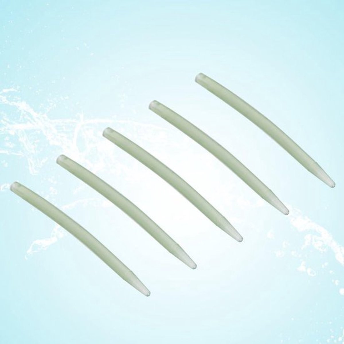 Vishaakset - Anti-lijnverbindingsbuizen - Complete set - Zwart - Karpervissen - 54 mm - Geschikt voor alle vissoorten - Caperfishing, Freshwater fishing, Tournament fishing.