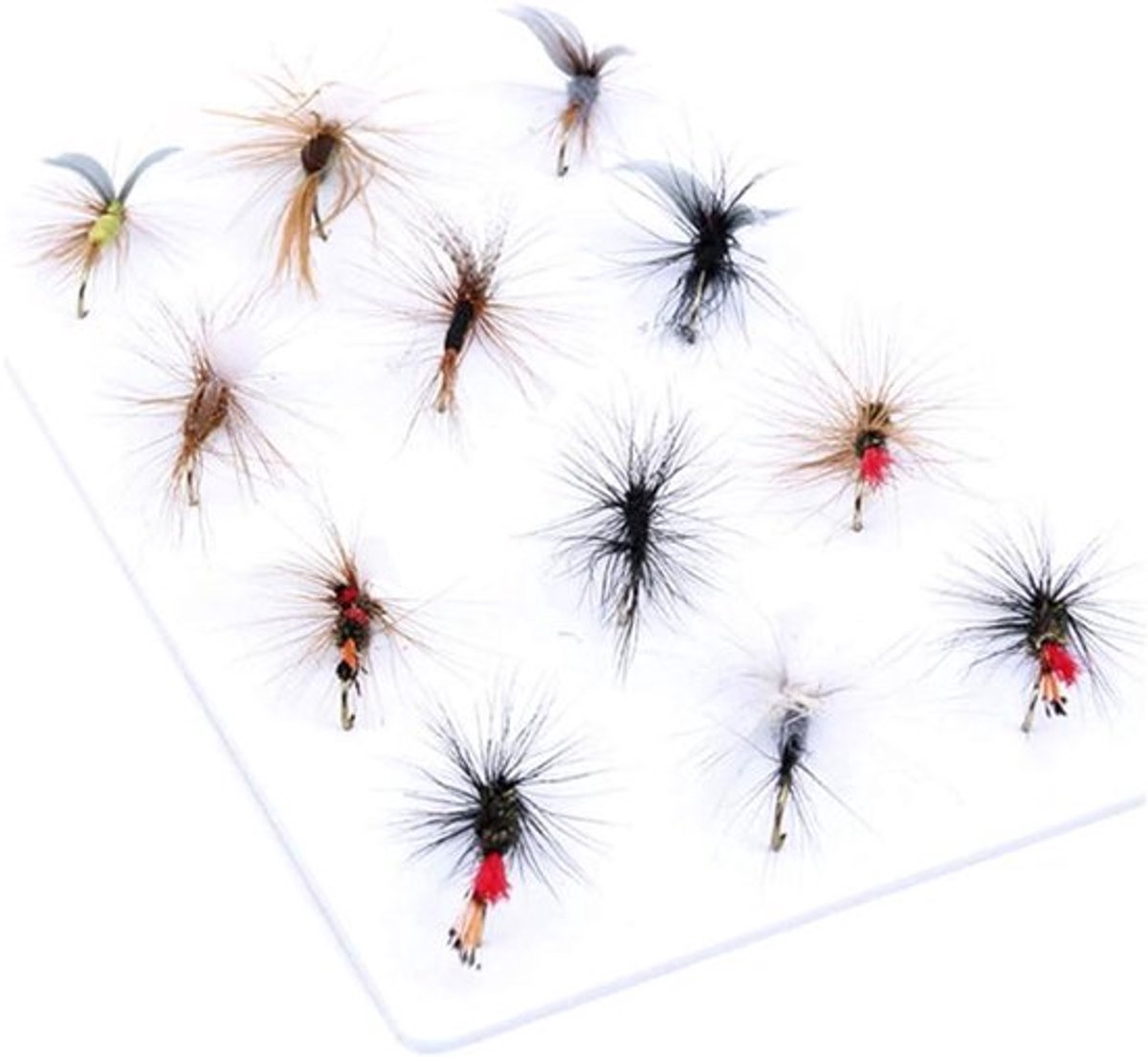 - Droog/Nimf/Streamer vliegvissen vliegen assortiment - Forel vliegen - 12 stuks - Top beoordeling