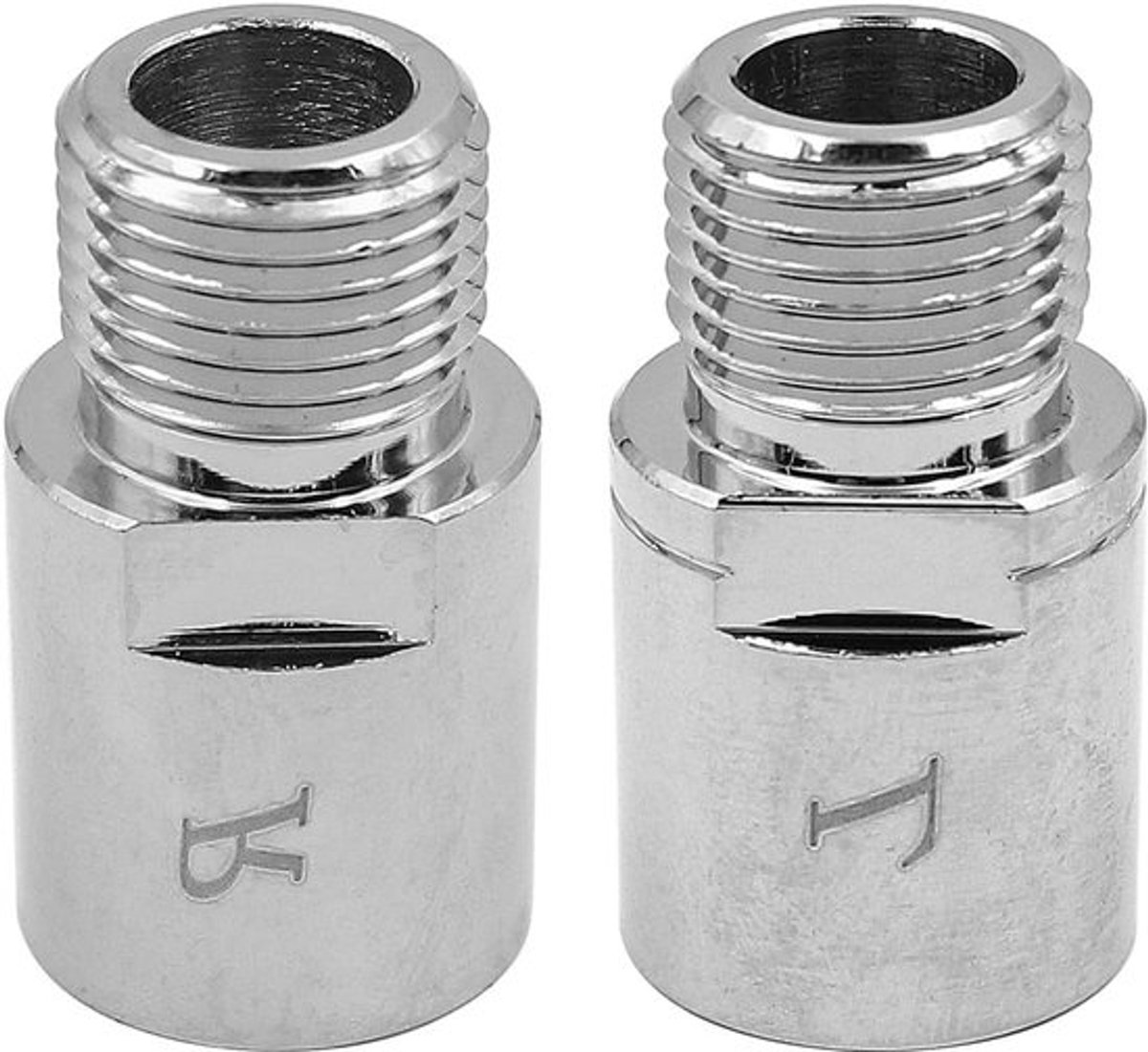 Fietspedaalverlenger - Fietsaccessoire - Chroom-molybdeenstaal - Pedalen - Verlengstuk - 9/16 inch - Verlengde pedaalafstand - Fiets - Geschikt voor diverse modellen - Chroom - Pedalenverlenger voor fiets - Verlenging 20 mm / 0,79 inch.