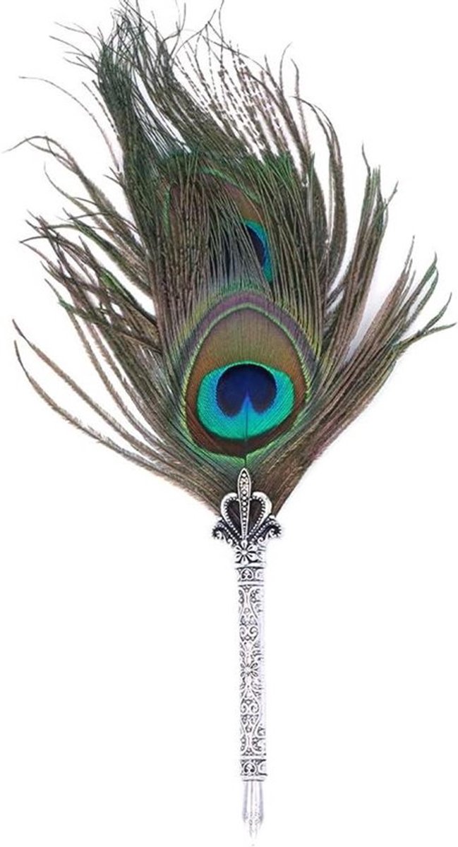 Vintage veer pen en natuurveer dippen voor bruiloft - creatieve kantoorbenodigdheden - antiek - executive cadeau - verjaardag - Kerstmis - stijl C - geschikt voor - model - beste cadeau voor speciale gelegenheden