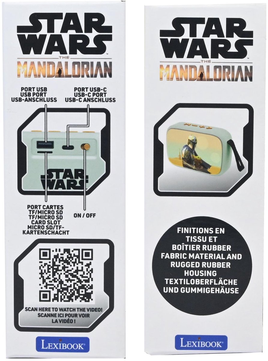 Compacte Star Wars Bluetooth 5.0-luidspreker met stoffen afwerking