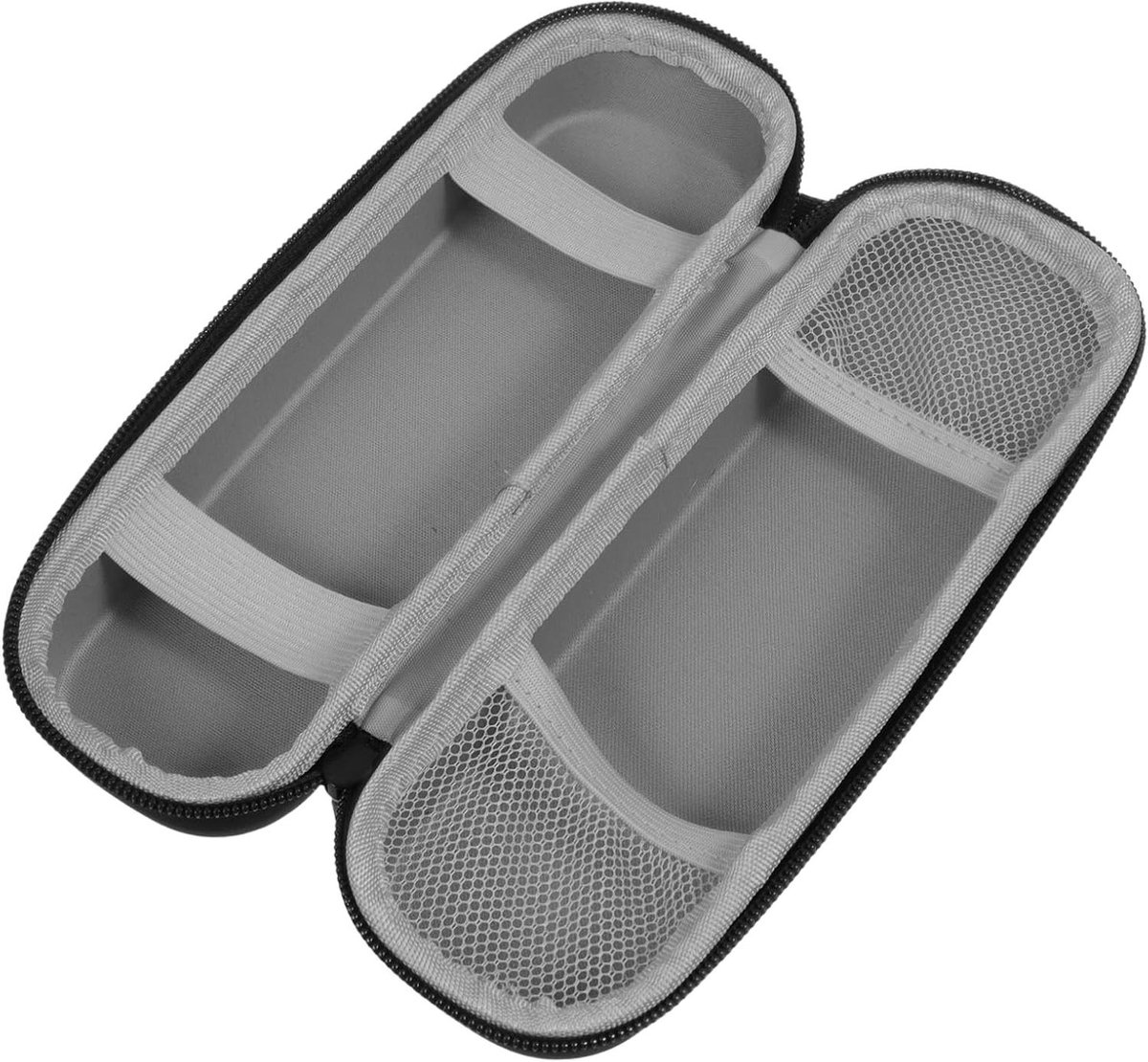 Opbergdoos Tandenborstel - Reisetui Borstelkoffer - Tandenborstel Beschermen - Draagbaar en Praktisch - 22x7.5x7 cm - Zwart