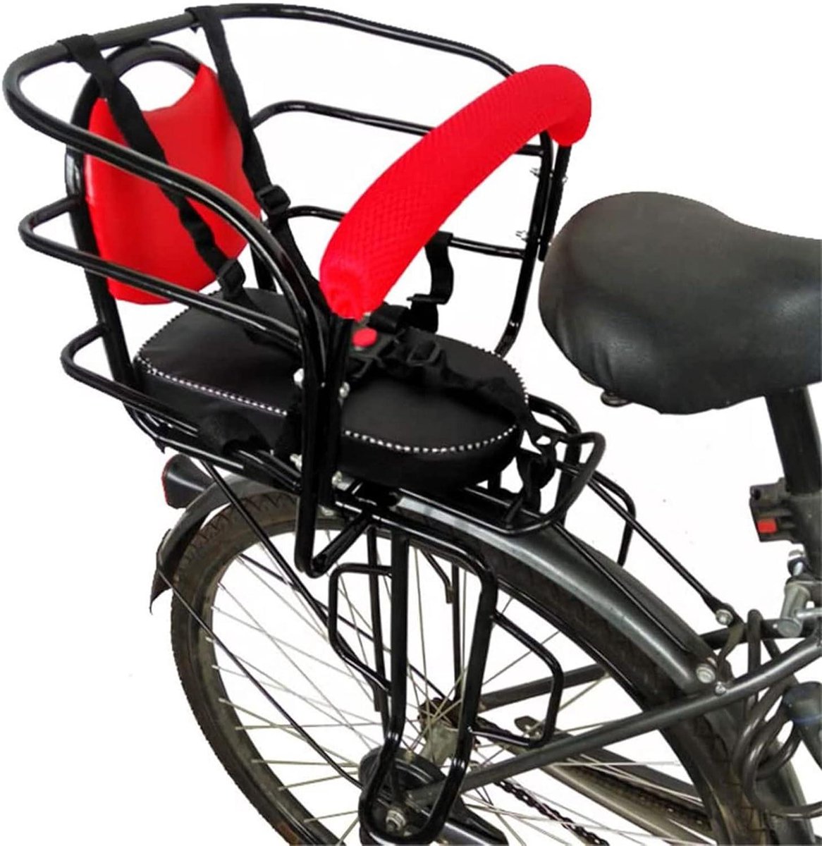 Fiets Kinderzitje - Baby Fietsstoel - Veilig Vervoer - Verdikte Constructie - Universeel - Zwart