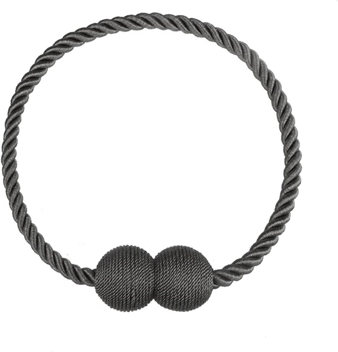 Magnetische Dasse spelden - Gordijn Clips - Gordijnen Ophangen - Eenvoudige Installatie - 47 cm Lengte - Donkergrijs