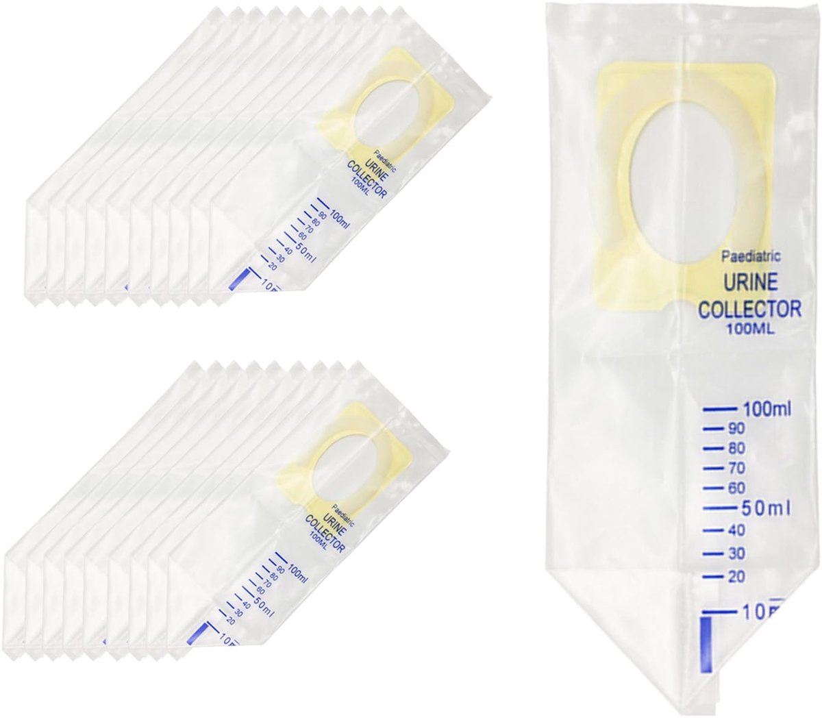 Dailygoods - 20 Stuks Disposable Urinezakken voor Kinderen, Perfect voor Reizen