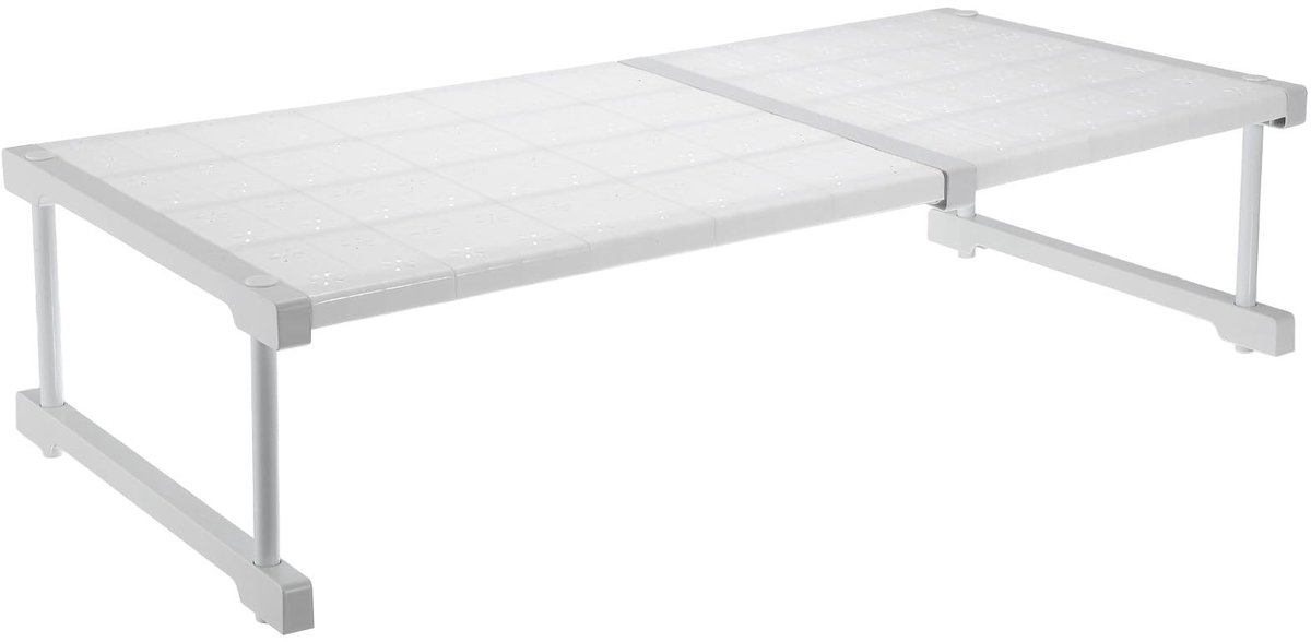 Dailygoods - Uittrekbare Kastkast met Spanrek - 67 tot 88 cm - Bloemenpatroon