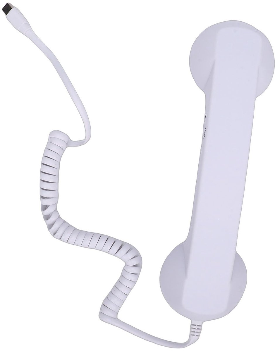 Dailygoods- Telefoonhoorn Ergonomisch Ontwerp - Bedrade Telefoonhoorn - Hifi-luidspreker - Ingebouwde Microfoon - USB-C - Comfortabele Grip - Telefoonontvanger