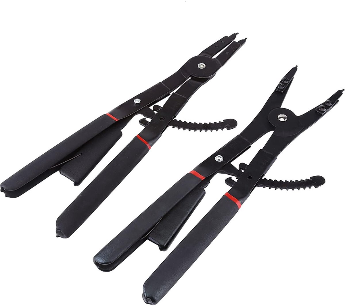 Dailygoods - 16 Universele Retaining Ring Pliers - Gereedschapsset met Vervangende Tips