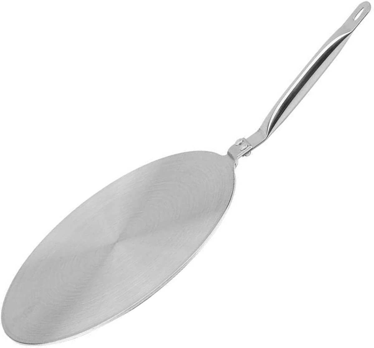 Inductie Adapter Plaat Interface Schijf Kookplaat Gelijkmatig Koken Warmteverdeling Kern 21 cm Diameter Zilver