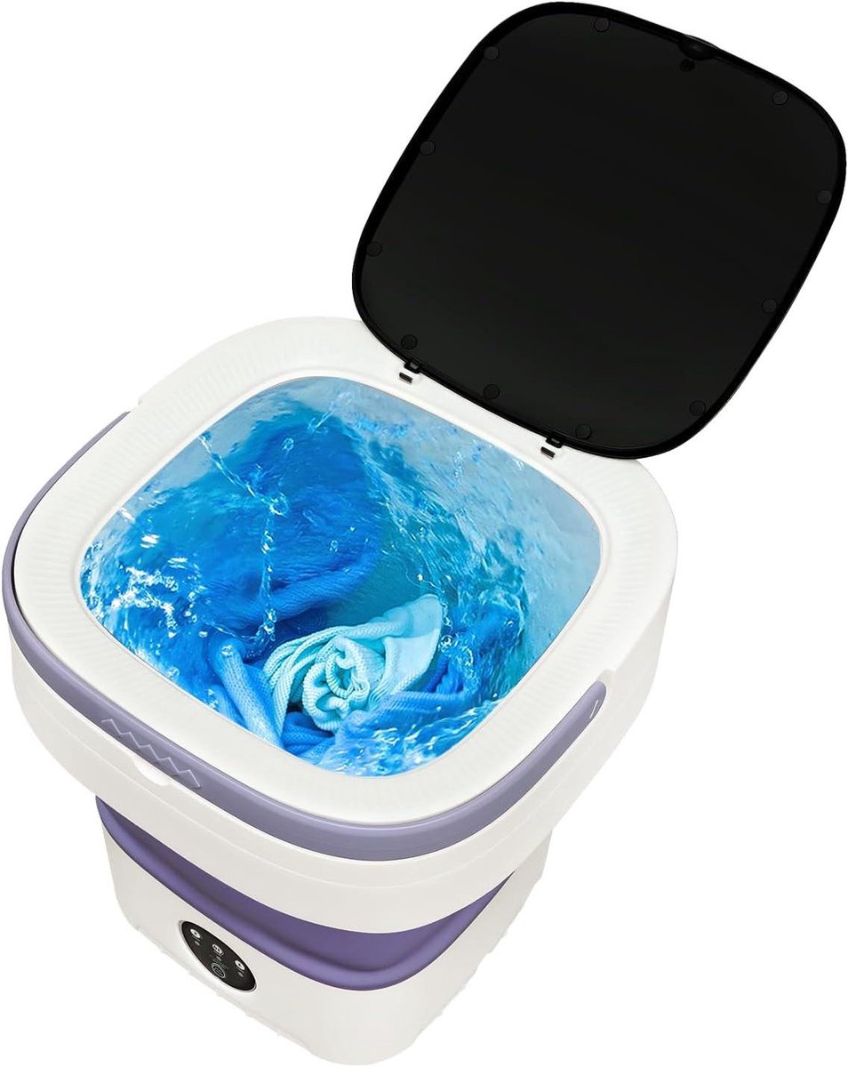 Opvouwbare Mini Wasmachine Draagbare Wasmachine Camping Babykleding Wassen Grote Capaciteit 12L