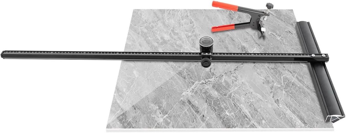 Handmatige Tegelsnijder - Tegelsnijgereedschap - Precisie Tegels Snijden - Met Sterke Tang - 35.5 Inch Snijbreedte - Zwart