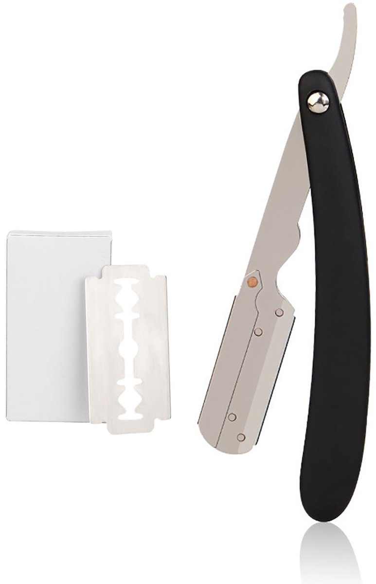Dailygoods - Premium Scheermeset voor Precisie - Roestvrij Staal Scheermes voor Glad Scheerresultaat