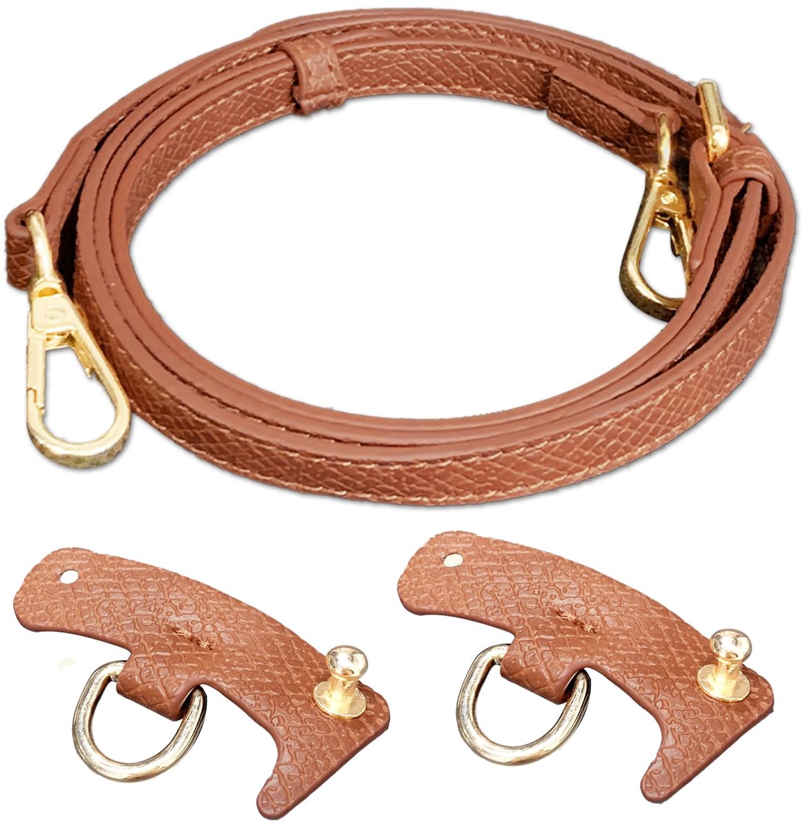 Dailygoods - Verstelbare Schouderband voor Handtas - Bruin Leren Schouderriem
