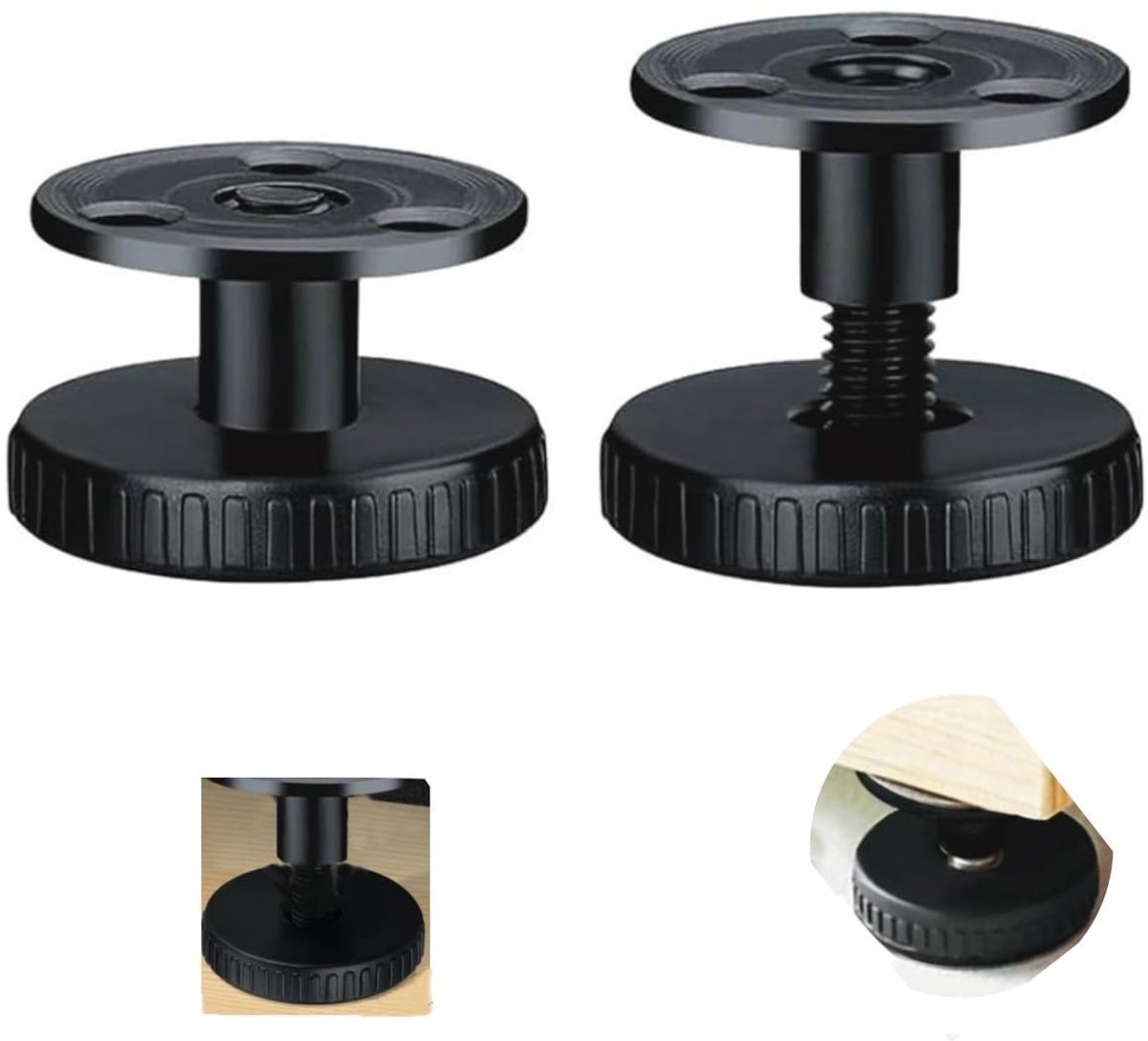 Bed frame stopper 4pcs - verstelbaar en anti-schok - voor stabiele bevestiging - vermindert geluid en krassen - ShopVlot