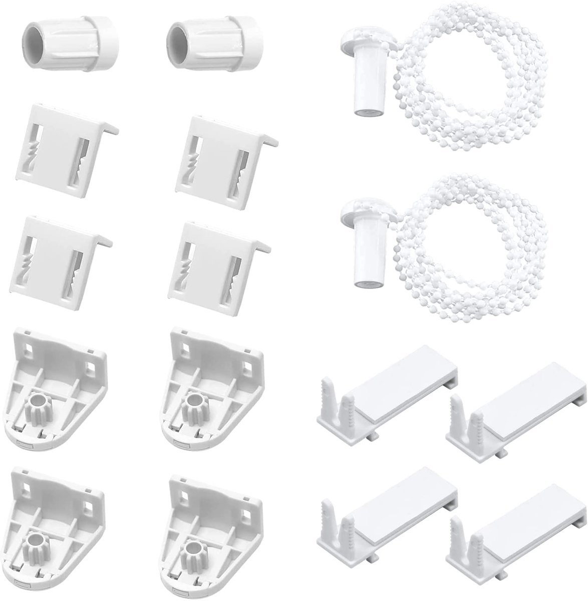 Dailygoods - Rolgordijnhouder Set van 2 - Zonder Boren Installatie