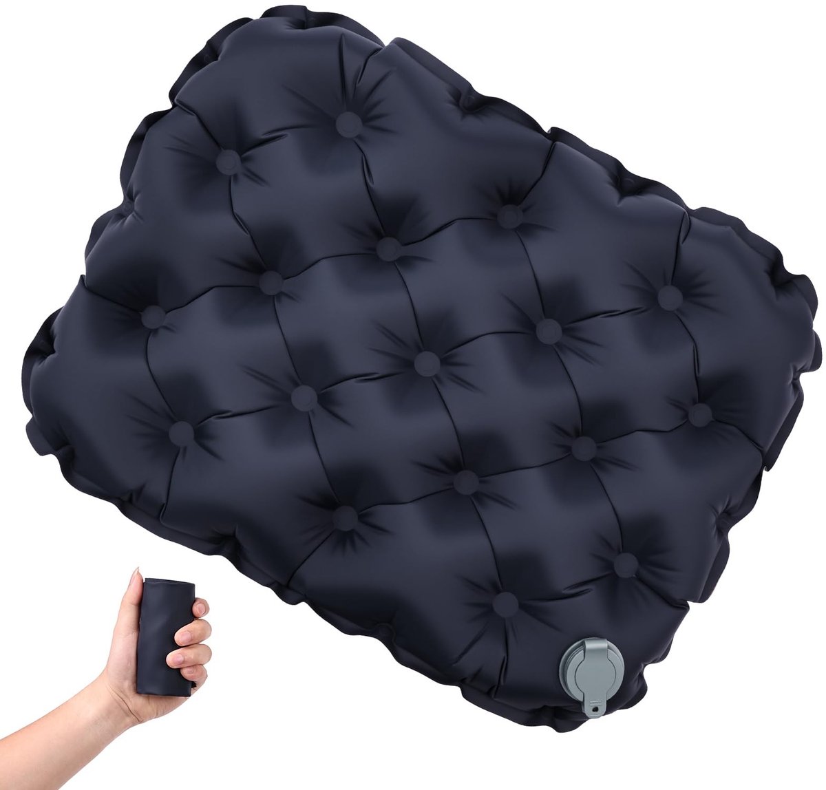Dailygoods- Zitkussen Draagbaar - Opblaasbaar - Lichtgewicht - Reiszitkussen - Outdoor - Duurzaam Materiaal