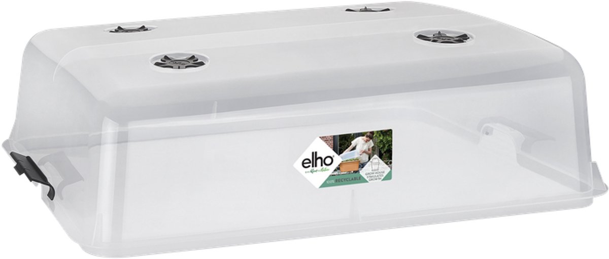 Bol.com Elho Green Basics Kweekhuis Xxl 75 - Accessoires voor Buitenkweken En Oogstenaccessoires - Ø 74.8 x H 22.3 cm - Transparant aanbieding