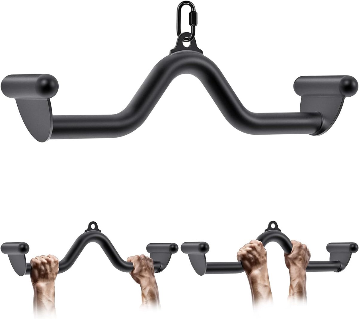 Dailygoods - Lat Pull Down Bar voor Kabel Machine - Heavy Duty Stalen Fitness Accessoire