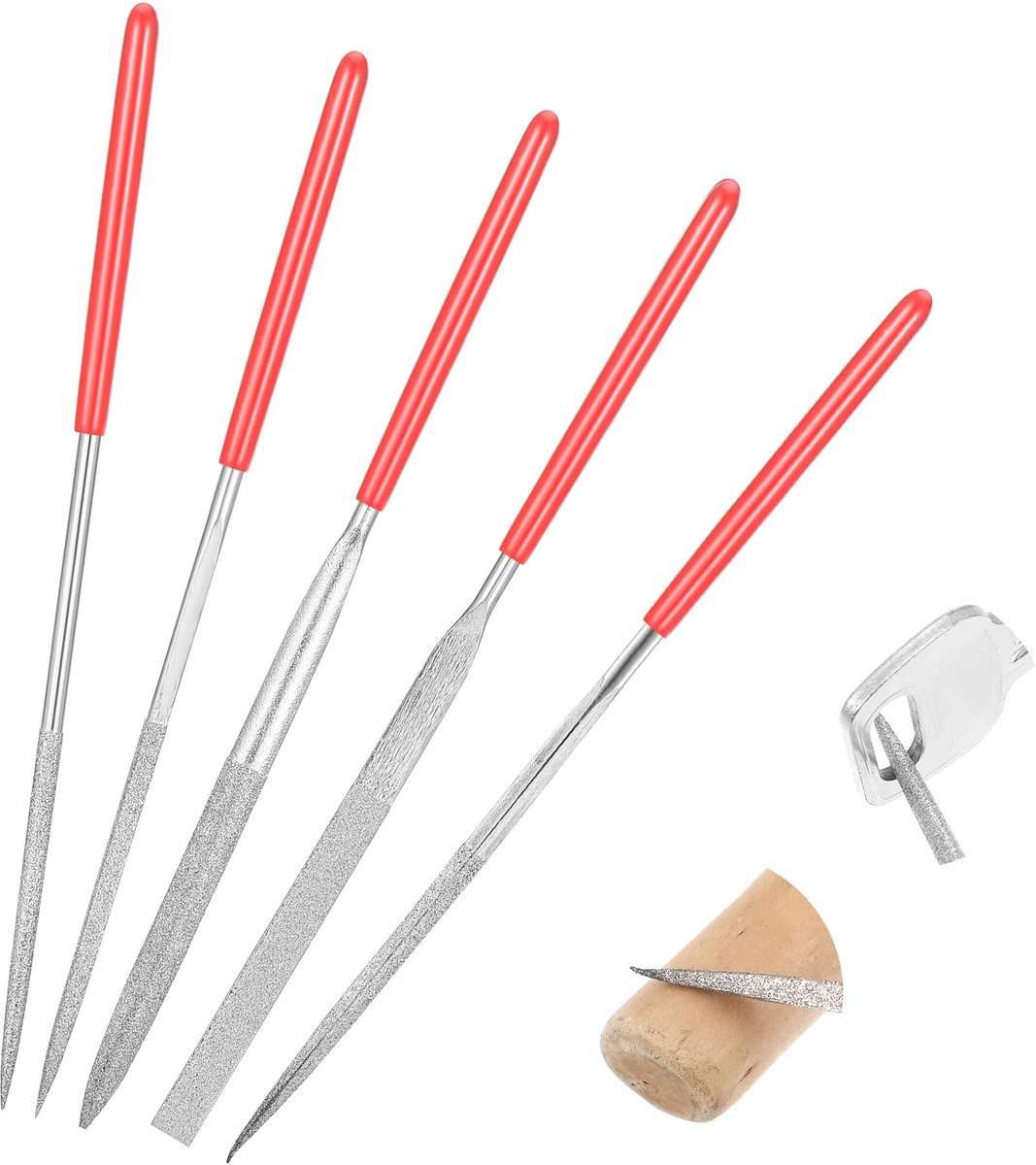 Dailygoods - Diamond File Set - 5-delig Mini Vijlenset voor Modelbouw en Ontbramen
